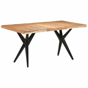 vidaXL Jedilna miza 160x80x76 cm trden akacijev les