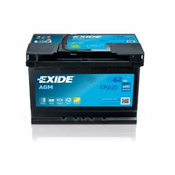 Exide Akumulator Exide EK620 62Ah D+ 680A(EN) 242x175x190 AGM