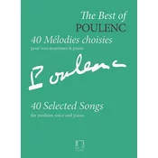 POULENC:40 MELODIES MEDIUM VOICE