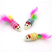 PetJungle miš koncani šareni 14 cm