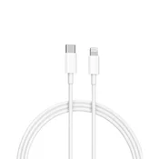 XWave USB kabl 1m TIP-C (muški) na Lightning (muški) za priključivanje 20W, 3Gbps, 3A, beli ( Kabl Tip-C M na lightning 20W 3Gbps 3A 1m )