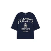 Tommy Hilfiger Majica Varsity WW0WW50940 Mornarsko modra Relaxed Fit
