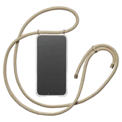 Ovitek za telefon z vrvico Prozoren - bež vrvica iPhone 13 Mini