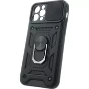 ToP Slide Camera Armor Case, iPhone 12 Pro Max, črn