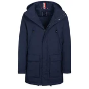 TOMMY HILFIGER Prehoden plašč Tommy Hilfiger Mantel temno modra