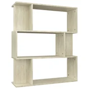 Vidaxl Knjižna omara/paravan sonoma hrast 80x24x96 cm iverna plošča