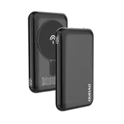 shumee Powerbank 10000mAh TGK1 z MagSafe 15W brezžičnim polnilnikom črne barve