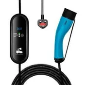 Akyga Napajalni kabel za električna vozila BS 1363 UK / Type2 LCD 1-fazni 13A 3kW, 5m
