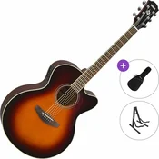 Yamaha CPX600 Standard SET Old Violin Sunburst Elektroakustična jumbo