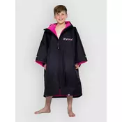 Dryrobe Advance Long Sleeve Kids 5-9 Surf Poncho black pink
