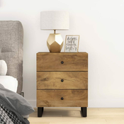 Nocni ormaric 50x33x62 masivno drvo bagrema i konstruirano drvo