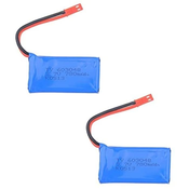 Paket 2 baterij Lipo 780 mAh 3,7 V za drone Wltoys V636 V686 JJRC | Dolga življenjska doba