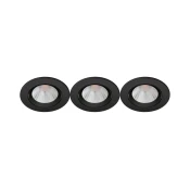 Philips - SET 3x LED Zatemnitvena vgradna svetilka SPARKLE LED/5,5W/230V 2700K črna