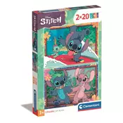 Slagalica 2x20 Super Color Disney Stitch Clementoni 24809