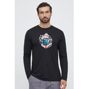 Sportska majica dugih rukava Smartwool Denver Go Far Feel Good Graphic boja: crna, s tiskom