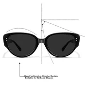 Mumujian Unisex naocare za sunce, Crne