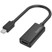 HAMA Mini DisplayPort HDMI transformator Crno 10cm 200332