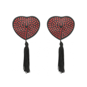 Klobucki za bradavicke Coquette Heart rdeci