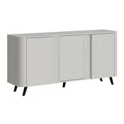 Omarica Charlotte 201 (Kašmir + Črna) Kašmir, 76x151x39cm, Iverna plošča, MDF plošča