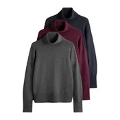 The Set Pulover temno modra/antracit/bordo
