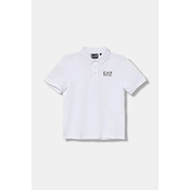Otroški bombažen polo EA7 Emporio Armani