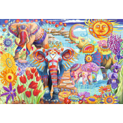 BlueBird - Puzzle Elephants in the Garden 1000 - 1 000 kosov
