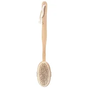 Lesena masažna krtača 2 v 1 za suho in kopelno uporabo, 42 cm