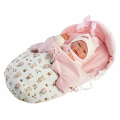 Llorens 73884 NEW BORN DOG - realisticna beba lutka s punim tijelom od vinila - 40 c