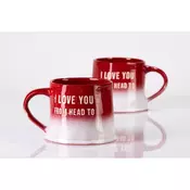 Keramični lonček *I Love You From Head To ...* 650ml