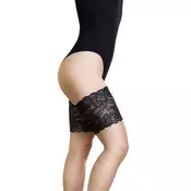 Fiore čipkasti trak za stegna, črn - 3/4 (M/L)