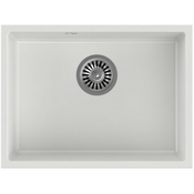 Quadron Pod-ugradna sudopera ALEC 50 GraniteQ, 1 posuda, snow white/steel, HQA5340BIK