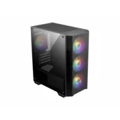 MSI MAG FORGE M100A racunalno kucište Mikro toranj/Tower Crno, Prozirno