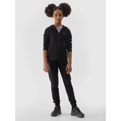 Girls Sweatshirt with Hoodie 4F - Black