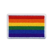 shumee Mavrična LGBT zastava ponosa - prišita - vezena našitka/značka/emblem