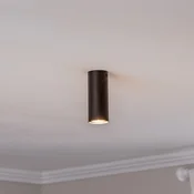 EMIBIG LIGHTING Stropni žaromet Tecno 1S, jeklo, GU10, višina 15 cm, črn - Dnevna soba/jedilnica - Sodobni - Kovina