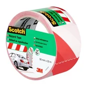Označevalni trak 4705 3M, belo-rdeč 50 mm x 33 m
