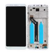 Xiaomi Redmi 5 Plus (Redmi Note 5) - LCD zaslon + steklo na dotik + okvir (White) TFT