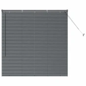 Venecijanski zastore Tamno siva 130 x 125 cm Aluminij