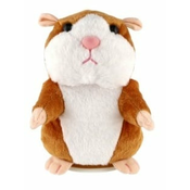 Teddies Škrečok Mirečko opakujúci vety 18cm na batérie so zvukom