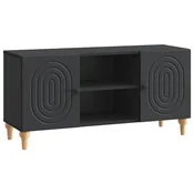 Vidaxl TV omarica Črna 102 x 34,5 x 50 cm Inženirski les