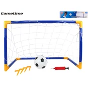 Gametime nogometni gol 79x50x43cm z žogico in tlačilko