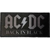 AC/DC Back In Black 1 Našitek za šivanje
