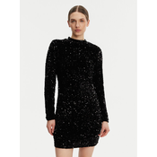 DKNY Cocktail obleka P4ID6XQY Črna Regular Fit