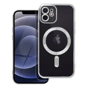 OEM ELECTRO MAG COVER etui, združljiv z MagSafe za IPHONE 12 srebrna