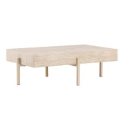 Klubska mizica Dallas 4720 Svetla Travertine, 41x82x126cm, MDF plošča, Kotna
