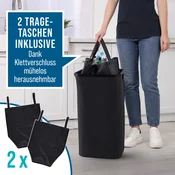 Zložljiv koš za vračljive steklenice 80l z 2 torbama 54652