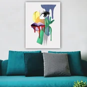 Wallity Dekorativna slika na platnu, 70x100cm, Šarena