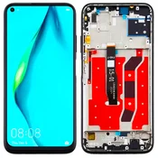 shumee Originalni LCD zaslon + zaslon na dotik za Huawei P40 lite JNY-LX1 (obnovljen) okvir črne barve