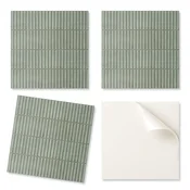 shumee Komplet vinilnih ploščic z vzorcem za dnevno sobo, samolepilne pravokotne modne ploščice 9x30x30 cm