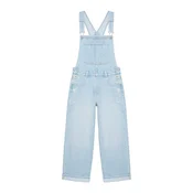 Pull&Bear Kavbojke z naramnicami  svetlo modra